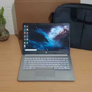 HP 14S-DK0005AU AMD A4-9125 ram 4GB SSD NVME M.2 256GB, slim istimewa mulus keyboard nyala, garansi resmi sampai Mei 2022 (terjual)